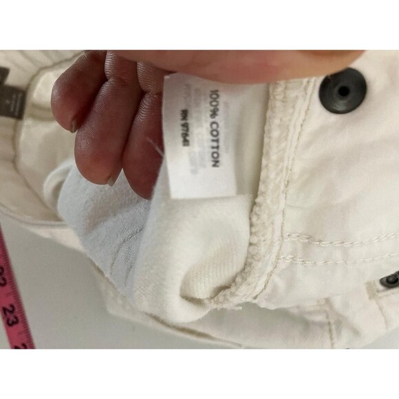J Jill Woman's White Denim Jeans Size 6  Straight Leg Bottoms 5 Pocket Mid Rise - Picture 9 of 13